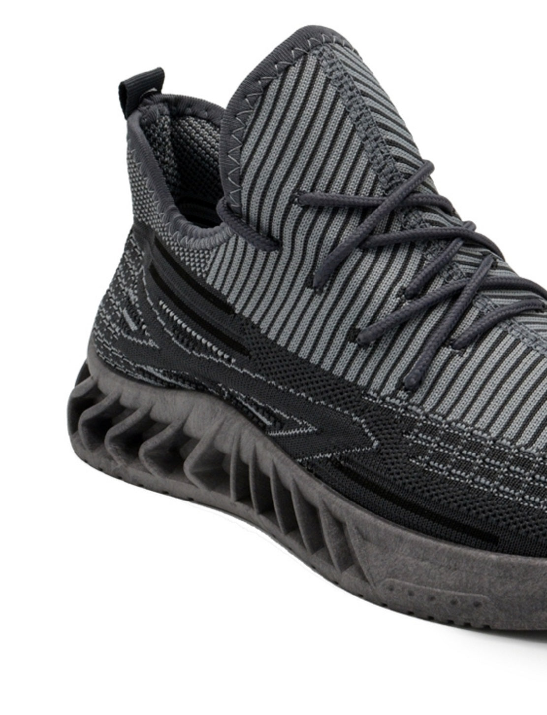 Tênis de corrida masculino Akademiks Fit 2.0 Knit, cinza, tamanho 11 M