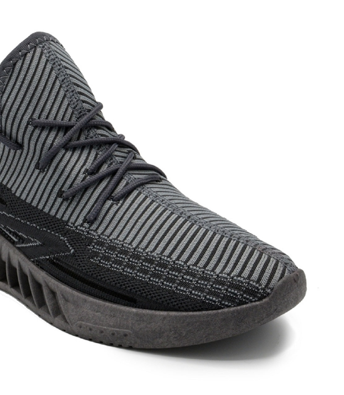 Tênis de corrida masculino Akademiks Fit 2.0 Knit, cinza, tamanho 11 M
