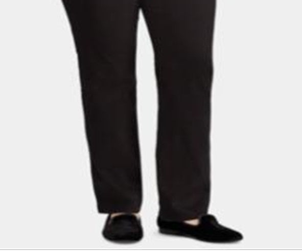 Calça Jeans Ralph Lauren Plus Premier Straight Feminina Preta Tamanho 22W