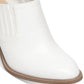 Mulas femininas Madden Girl Maggie Western, brancas, tamanho 11 M
