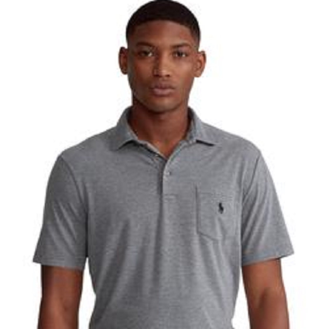 Camisa polo masculina Polo Ralph Lauren Classic Fit Performance cinza tamanho X-G