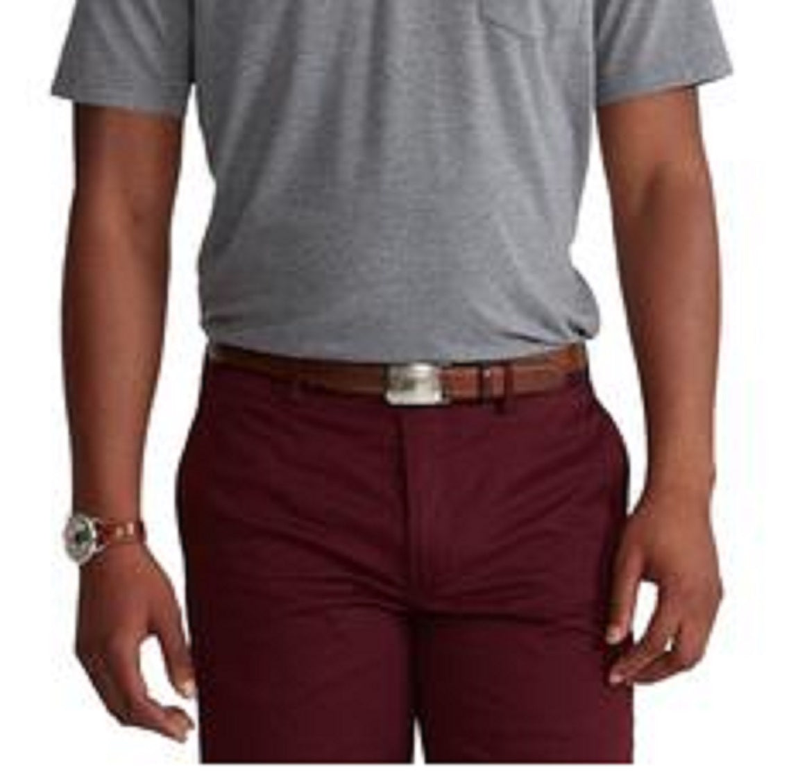 Camisa polo masculina Polo Ralph Lauren Classic Fit Performance cinza tamanho X-G