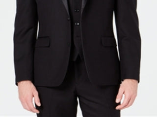 Jaqueta de smoking masculina Ryan Seacrest Distinction Slim Fit, preta, tamanho 46