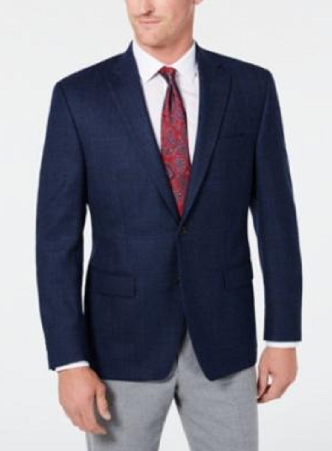 Ralph Lauren Blazer Masculino de Lã e Mista com Janela e Dois Botões Azul Tamanho 44