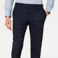 Calvin Klein Masculino X Slim Fit Stretch Xadrez Calça Separada Azul Tamanho 32X32