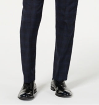 Calvin Klein Masculino X Slim Fit Stretch Xadrez Calça Separada Azul Tamanho 32X32