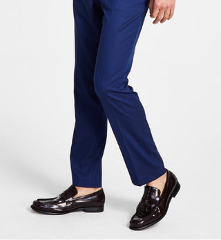 Calça social slim fit masculina Calvin Klein azul tamanho 34x32
