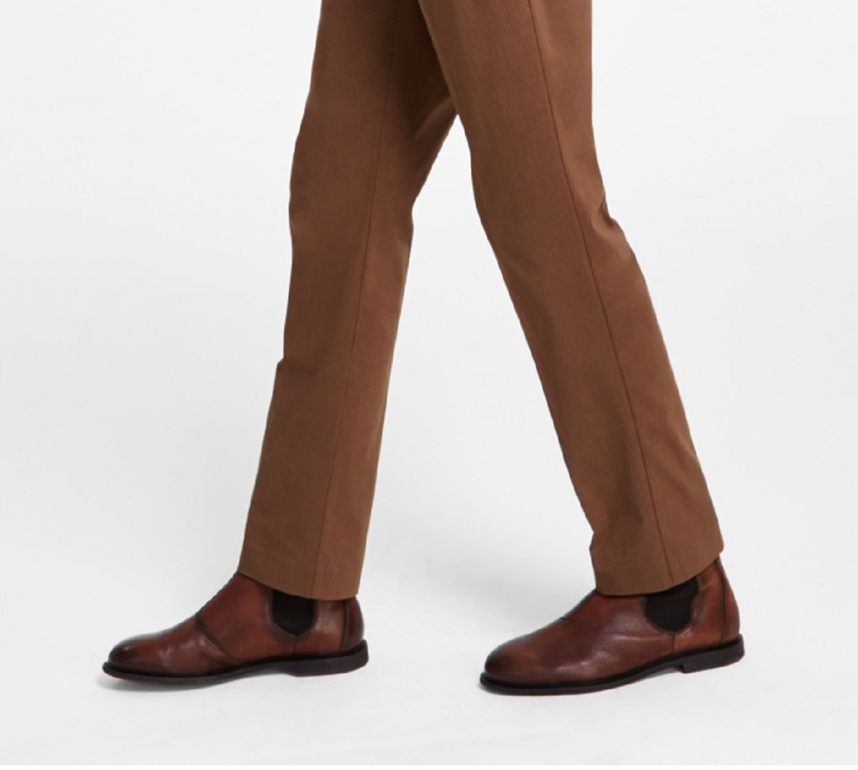 Calça Tommy Hilfiger Masculina Modern Fit Th Flex Stretch Comfort Solid Performance Marrom Tamanho 32X34
