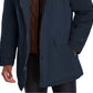 Michael Kors Parka com capuz e snorkel masculino, azul, tamanho grande