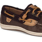 Sapatos náuticos Sperry Song Fish para mulheres, marrom, tamanho 7,5 M