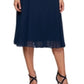 Vestido de coquetel feminino Alex Evenings, azul, tamanho 12
