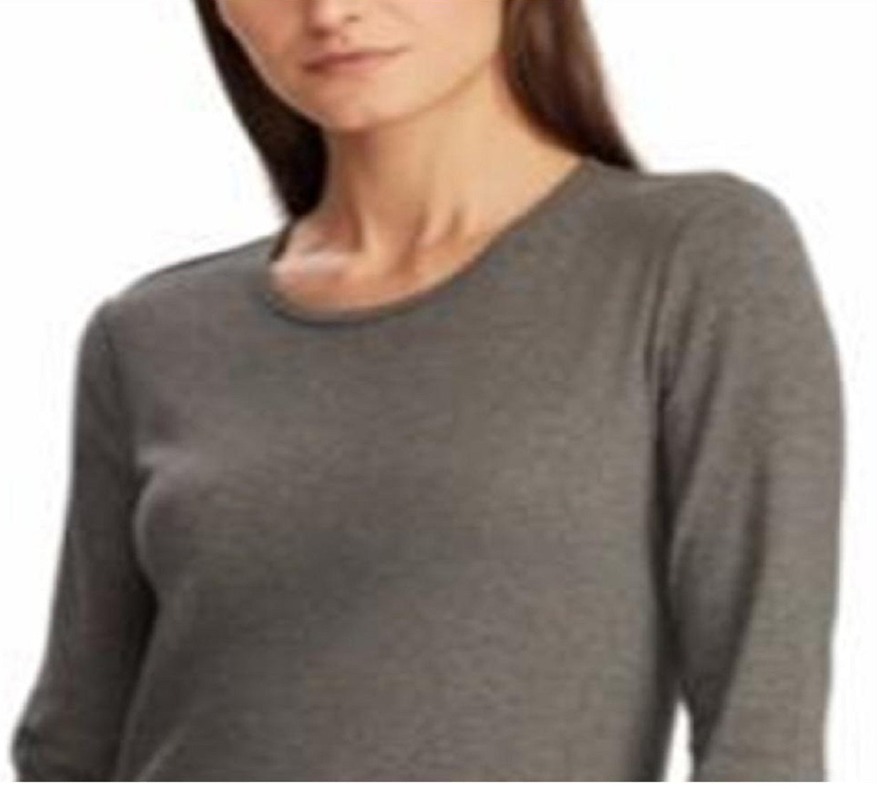 Camiseta Ralph Lauren Feminina Manga Longa Stretch Cinza Tamanho X-G
