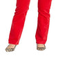 Calça reta feminina Ralph Lauren vermelha tamanho 8