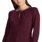 Camiseta Ralph Lauren Feminina de Malha Elástica Vermelha Tamanho Médio