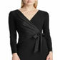 Vestido Ralph Lauren Feminino com Detalhe de Laço Preto Tamanho 14 Petite