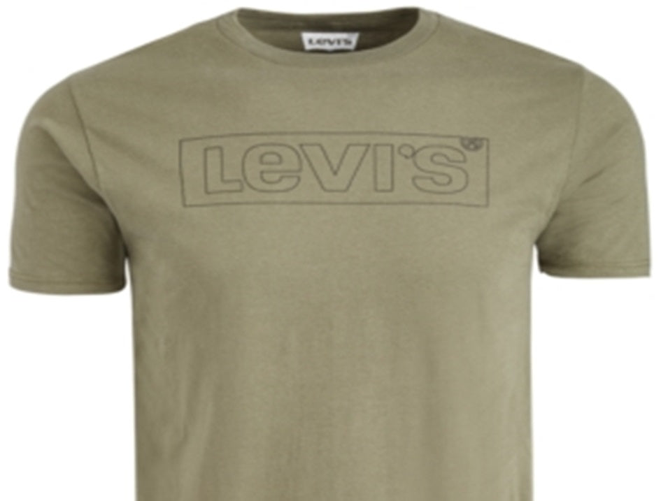 Camiseta Levi's Masculina Boxed Logo Verde Tamanho Grande