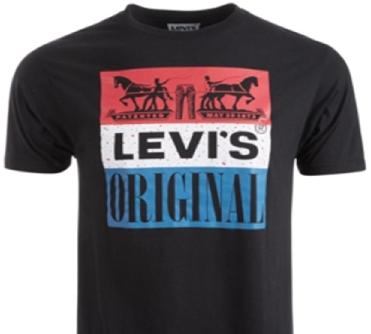 Camiseta Levi's Masculina com Logo Speckle, Preta, Tamanho XXG