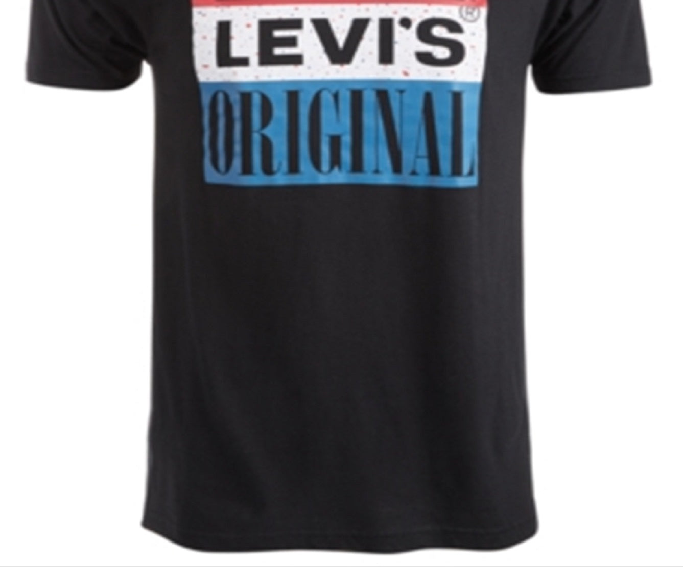 Camiseta Levi's Masculina com Logo Speckle, Preta, Tamanho XXG