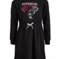 Vestido Supergirl da DC Comics Big Girl, preto, tamanho grande