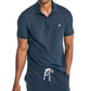 Camisa polo masculina Nautica, modelo Classic Fit, convés, azul, tamanho grande