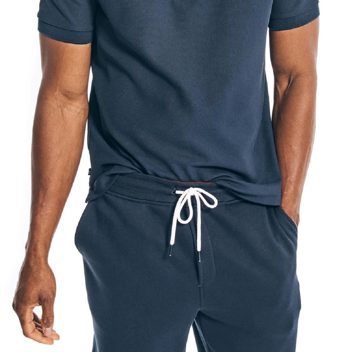 Camisa polo masculina Nautica, modelo Classic Fit, convés, azul, tamanho grande