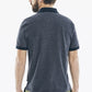 Camisa polo masculina Nautica Classic Fit Jaspe Pocket, azul, tamanho X-G