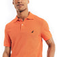 Camisa polo masculina Nautica, modelo Classic Fit, convés, laranja, tamanho grande