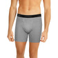 Cuecas boxer Hanes masculinas grandes e altas, pacote com 3, pretas, tamanho XXXX-G
