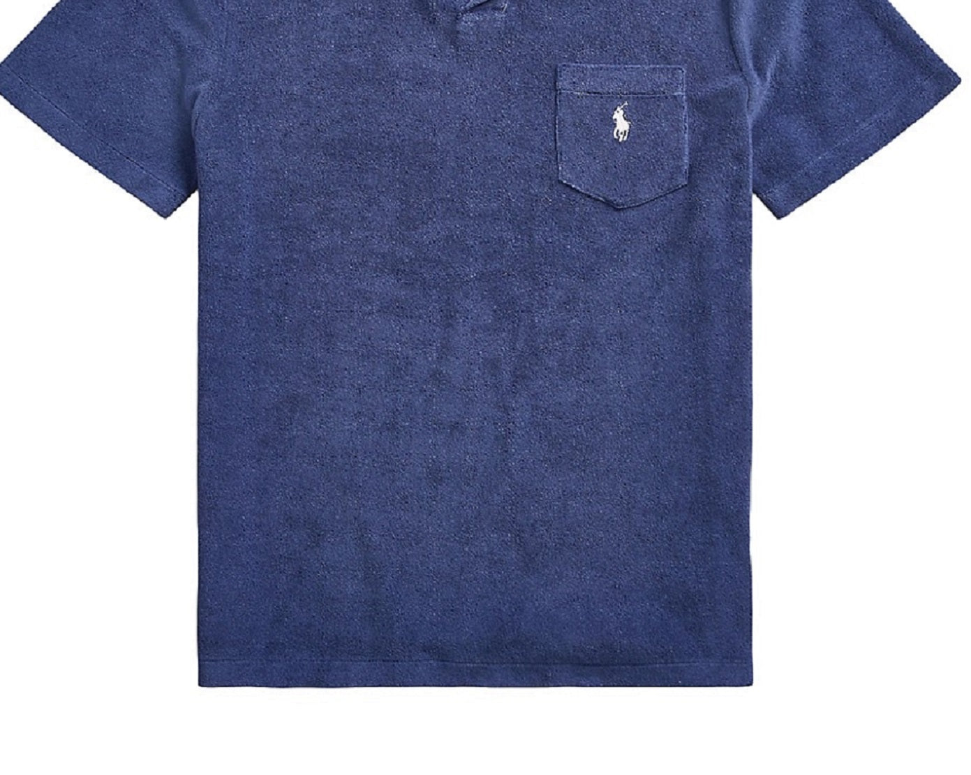 Polo Ralph Lauren Masculino Personalizado Slim Fit Terry Polo Camisa Azul Tamanho GG
