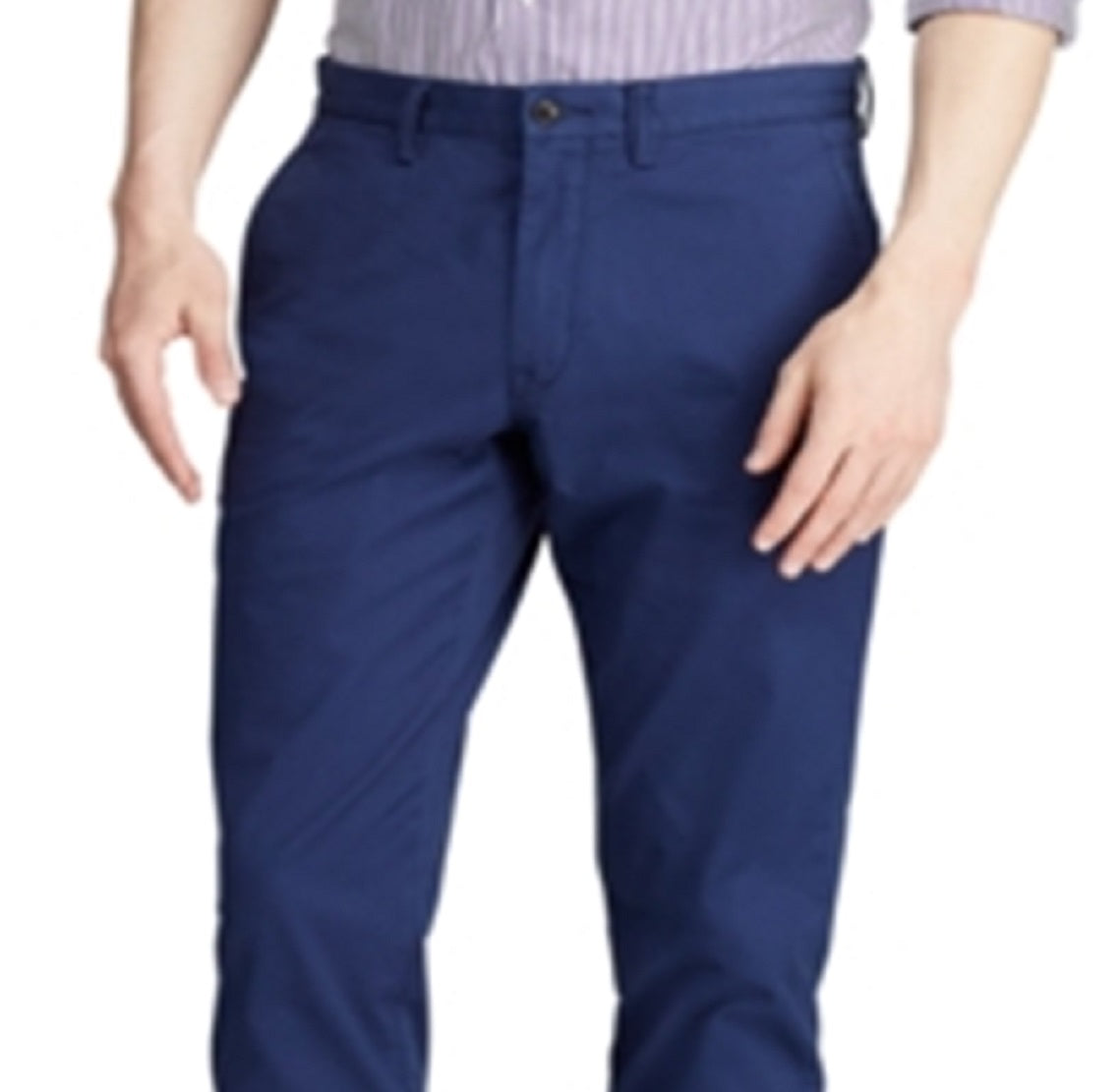Calça Chino Ralph Lauren Masculina Big &amp; Tall Stretch Classic Fit Azul Tamanho 44X32