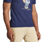 Camiseta Polo Ralph Lauren Masculina Slim Fit Personalizada Polo Bear Azul Tamanho P
