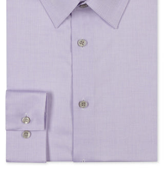 Camisa social masculina Calvin Klein Slim Fit com gola canelada e sem ferro, roxa, tamanho 15x32x33