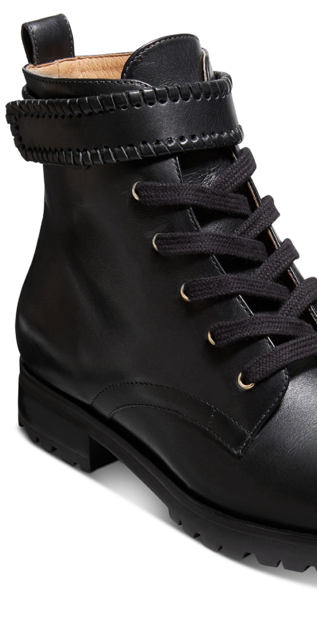 Bota Peyton Lug Jack Rogers Feminina Preta Tamanho 8,5