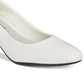 Easy Street Fabulous Pumps Feminino Branco Tamanho 8,5 W