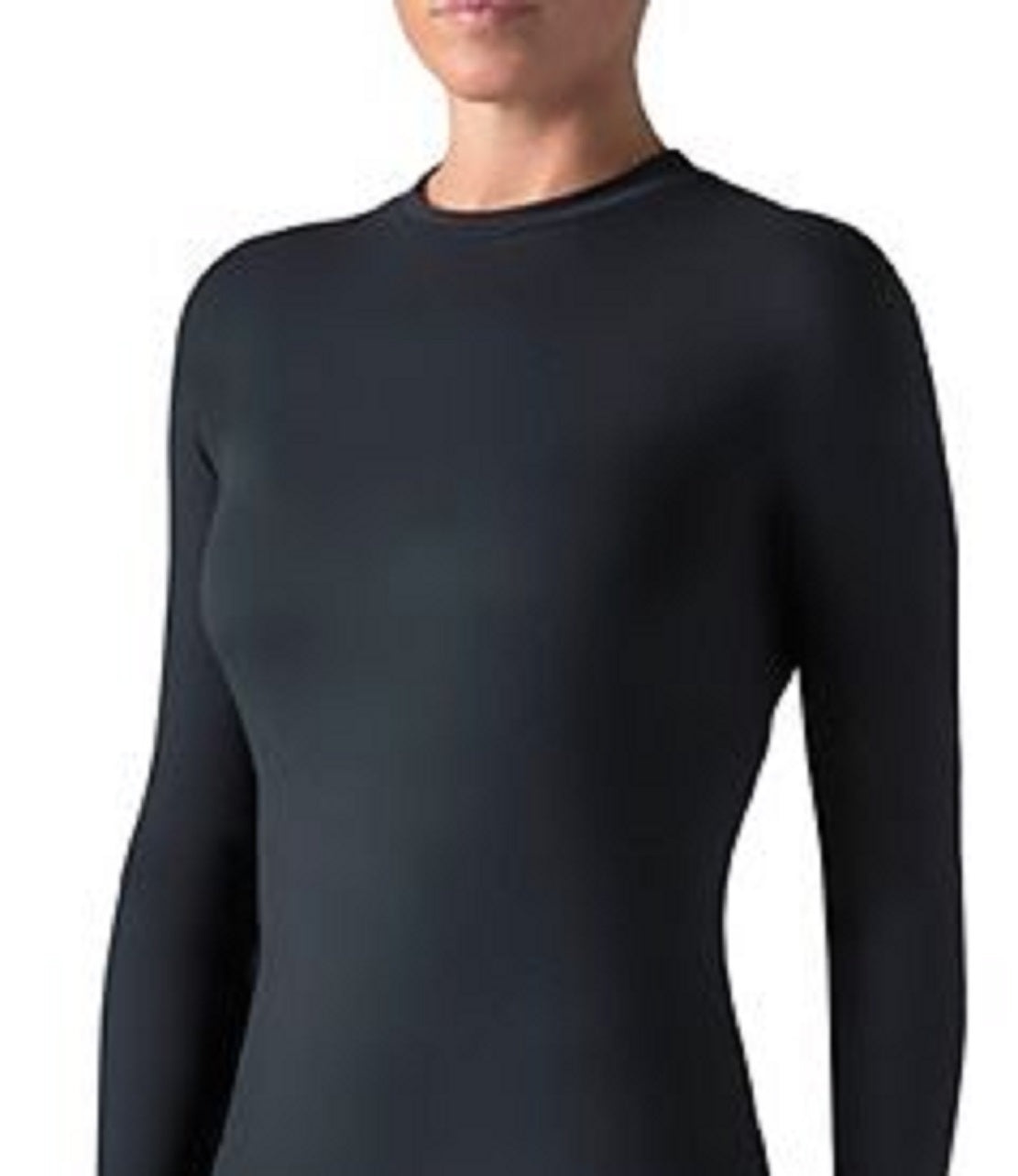 Heat Holders Tops de camada de base X Warm para mulheres, preto, tamanho médio
