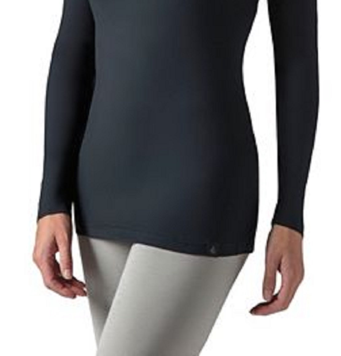 Heat Holders Tops de camada de base X Warm para mulheres, preto, tamanho médio