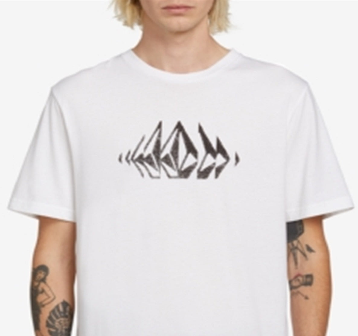 Camiseta Volcom Stone Sounds Masculina Branca Tamanho X-G
