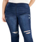 Calça flare feminina Tinseltown, tamanho 24W, azul