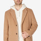 Sobretudo Tommy Hilfiger Addison Wool Blend Trim Fit Masculino Marrom Tamanho 36