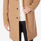 Sobretudo Tommy Hilfiger Addison Wool Blend Trim Fit Masculino Marrom Tamanho 36