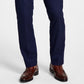 Calça de terno Alfani masculina slim fit elástica sólida azul tamanho 33x30