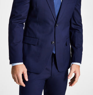 Jaqueta Alfani Masculina Slim Fit Stretch Solid Azul Tamanho 40