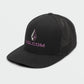 Boné Volcom Duel Duo Flexfit Masculino Preto Tamanho Pequeno