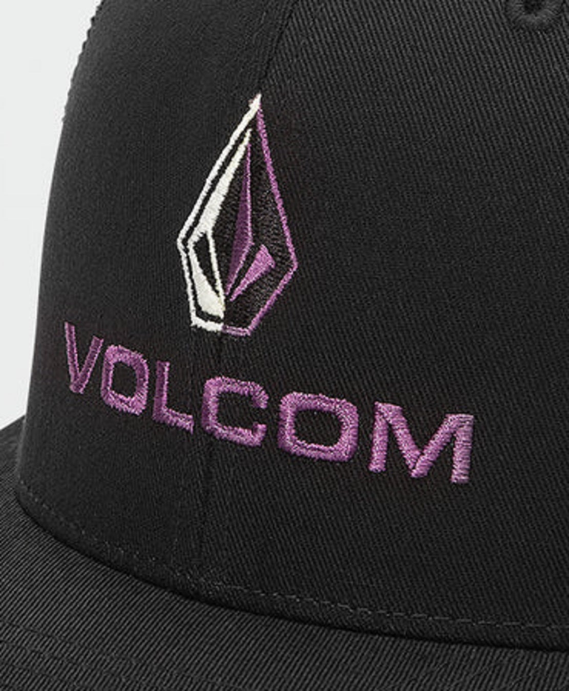 Boné Volcom Duel Duo Flexfit Masculino Preto Tamanho Pequeno