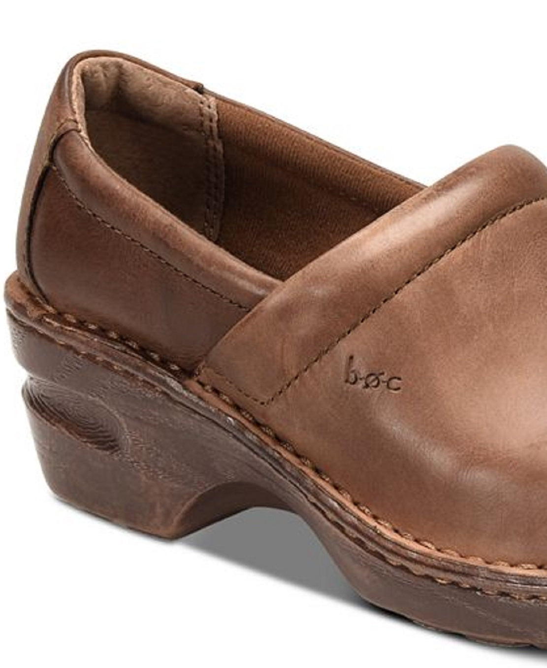Sapatos BOC Peggy Comfort Clog Femininos Marrom Tamanho 8 M