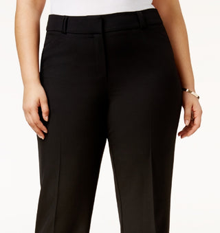 Calça feminina Alfani Curvy Bootcut Tummy Control, preta, tamanho 22W
