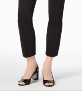 Calça feminina Alfani Tummy Control Slim Leg Preta Tamanho 16