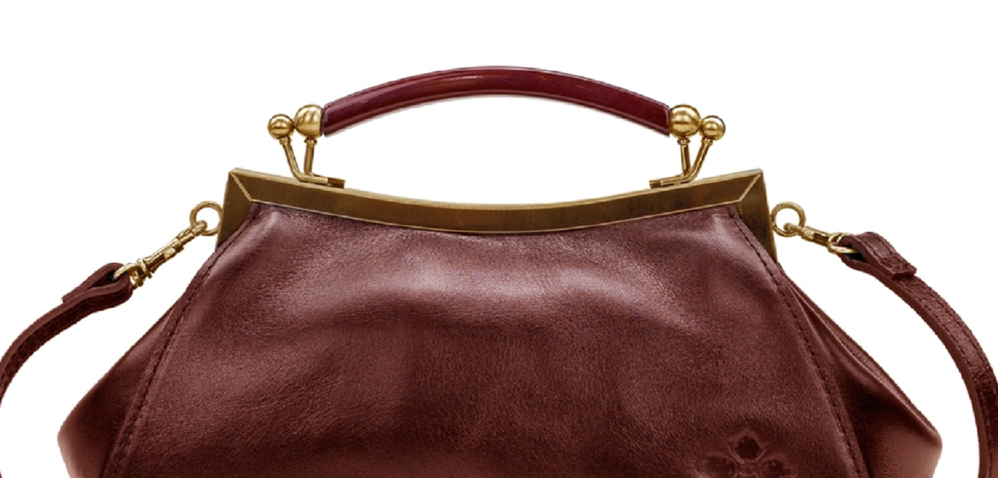 Bolsa feminina Patricia Nash Kelmscott Frame marrom tamanho regular