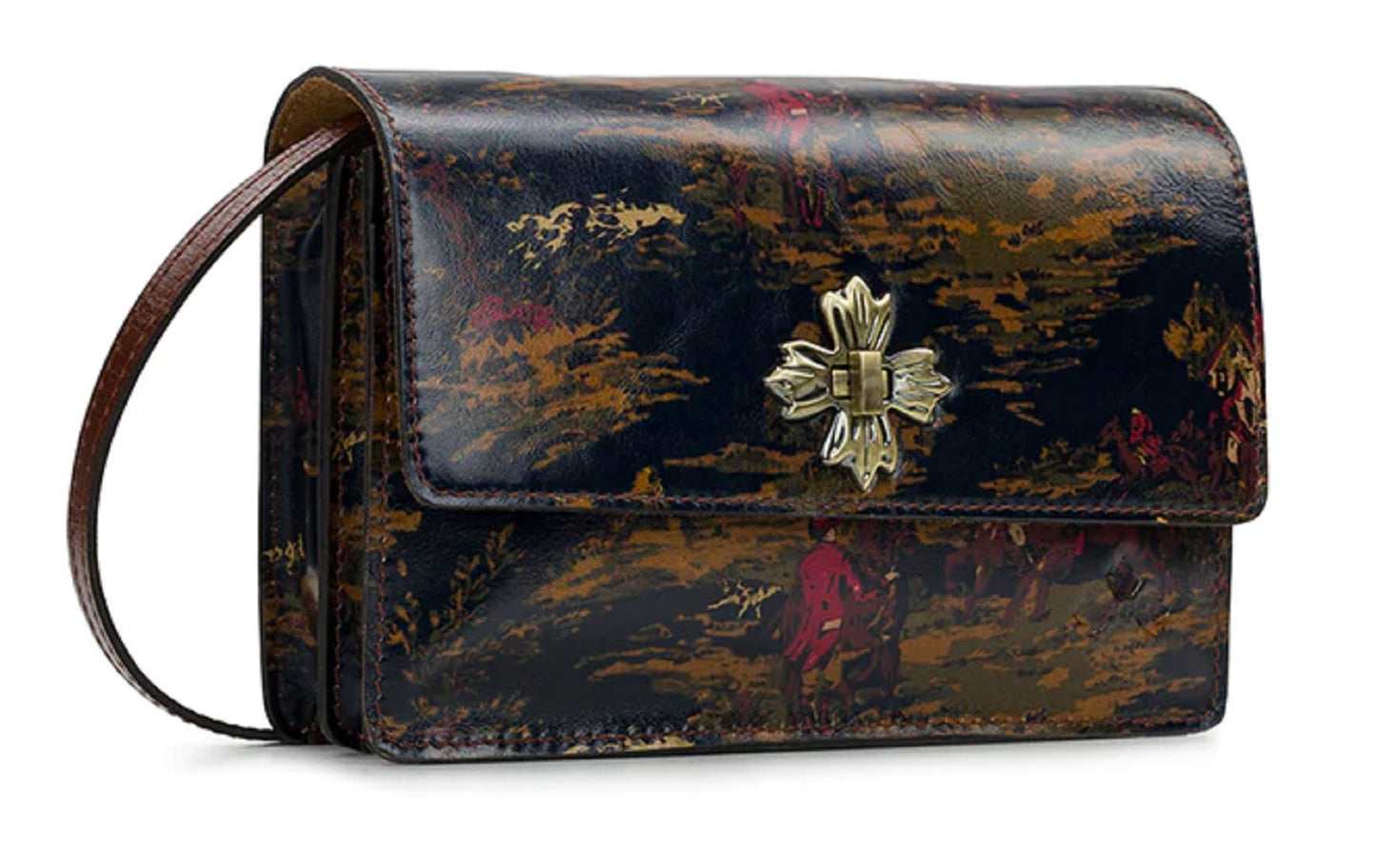 Bolsa transversal feminina Patricia Nash Consilina rosa tamanho regular