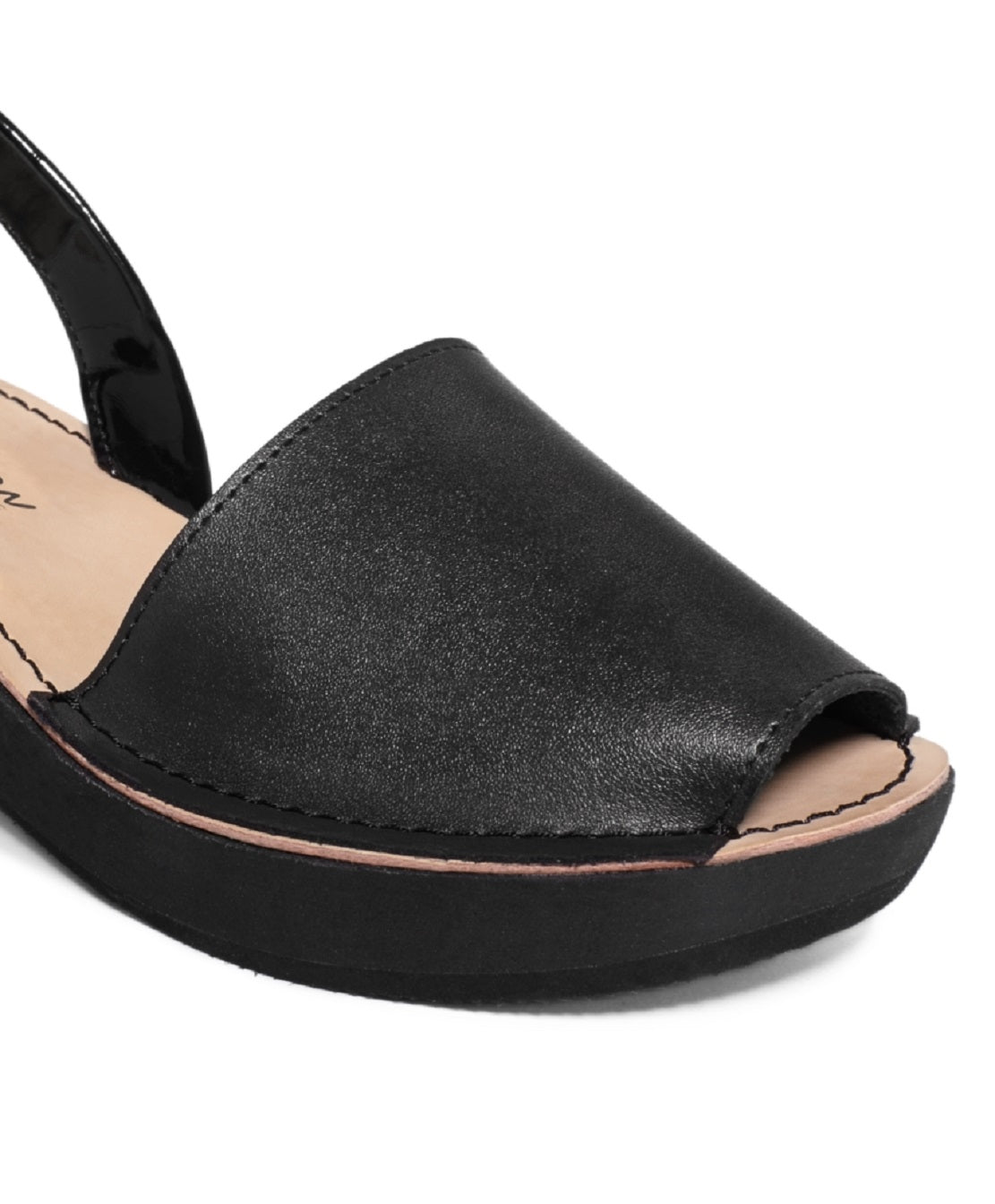 Sandálias femininas Kenneth Cole Reaction com salto fino e salto fino, pretas, tamanho 8,5 M